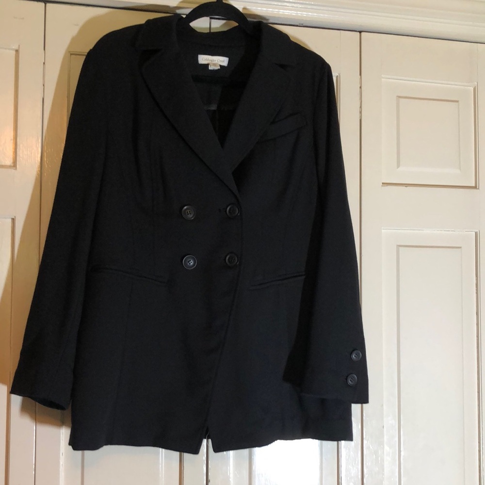 Coldwater Creek Trophy Jacket Black Stretch Perfect for office or jeans! SZ 14